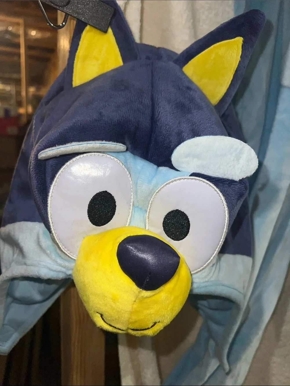Bluey Character Costume/Cosplay  Jumpsuit with Detachable Hood & Tail Kids